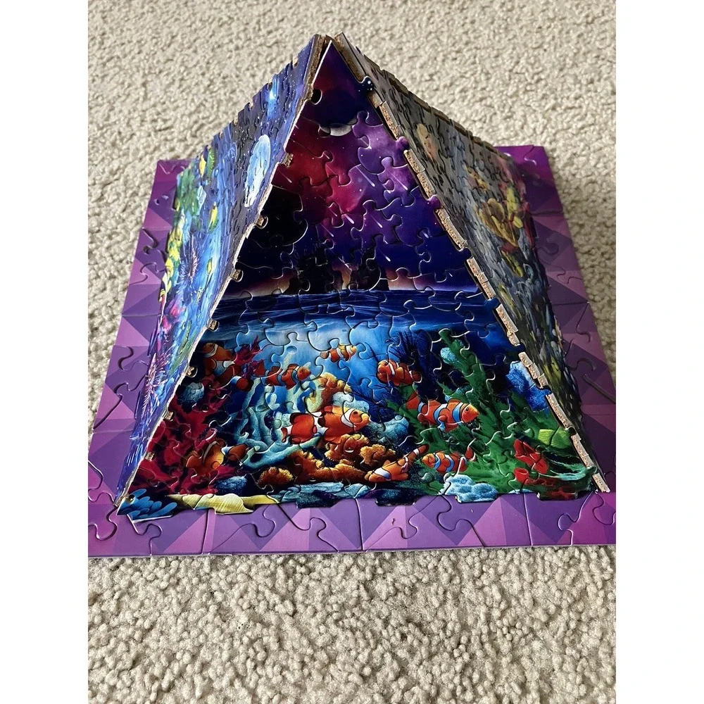 3D Pyramid Worlds of Wonder Cork 365 Piece Pyramid Puzzle Christmas Gift